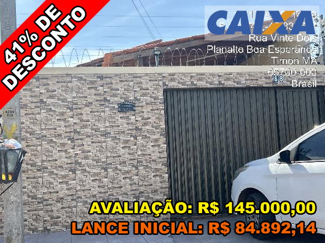 Casa com 3 Quartos e Varanda em Timon/MA