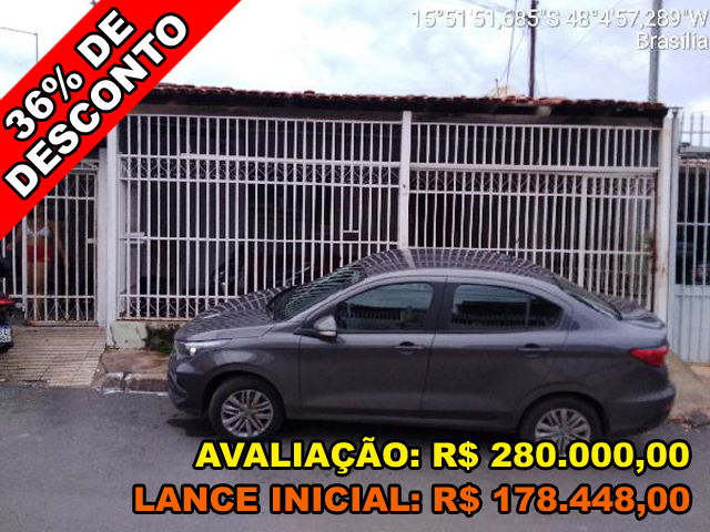 Casa 2 quartos, 1 banheiro, 54m² construída, 1 vaga, desocupada