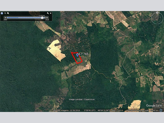 Fração de terras com 110,97 hectares em Dom Eliseu