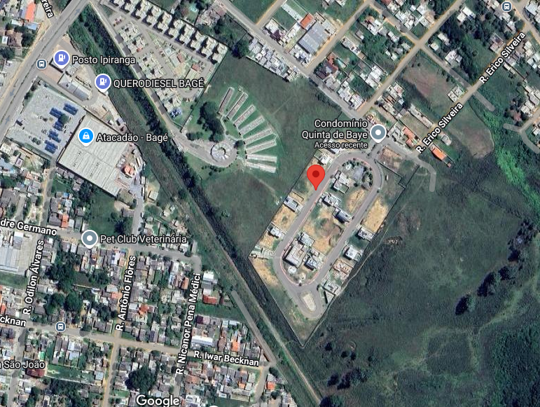 Terreno desocupado com 407,69m² - Industrial I, Bagé