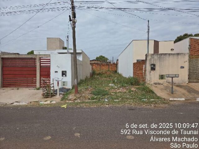 Terreno em Alvares Machado com 126m² de área total