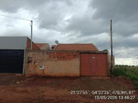 Casa com 54,3m² em Nova Alvorada do Sul/MS - 2 quartos e área privativa