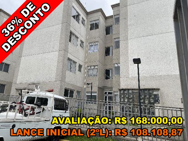 Apartamento 2 quartos, 1 banheiro, 1 vaga, 43.81m² total