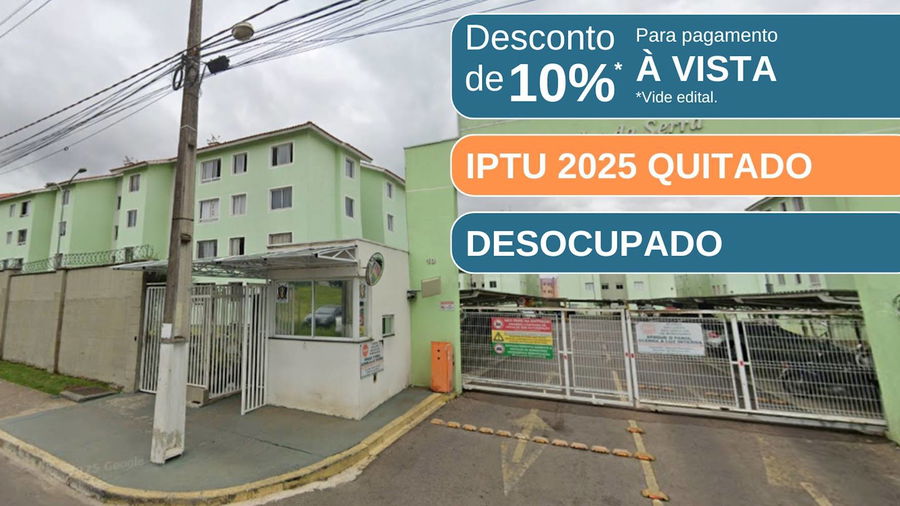 Apartamento 1 vaga, 44m² privativos, desocupado, Residencial Moradas da Serra