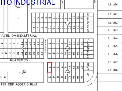 Terreno de 1.000m² no Distrito Industrial