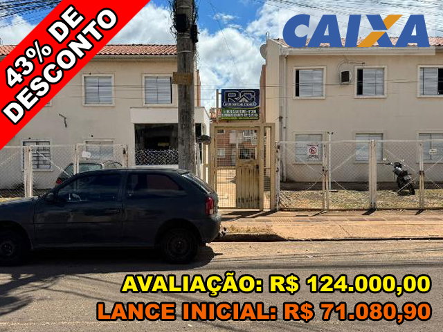 Apartamento com 2 Quartos e Vaga em Campo Grande/MS