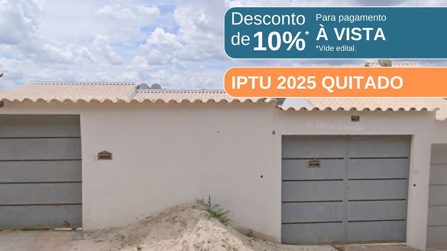 Casa com 47,4m² construída, 129,72m² terreno, ocupada