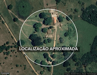 Propriedade rural com 60,5 hectares, casa de tijolos e galpão metálico