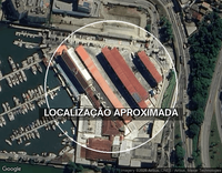 Flat residencial com 38,03m², vista para o mar, quarto, sala e cozinha conjugados