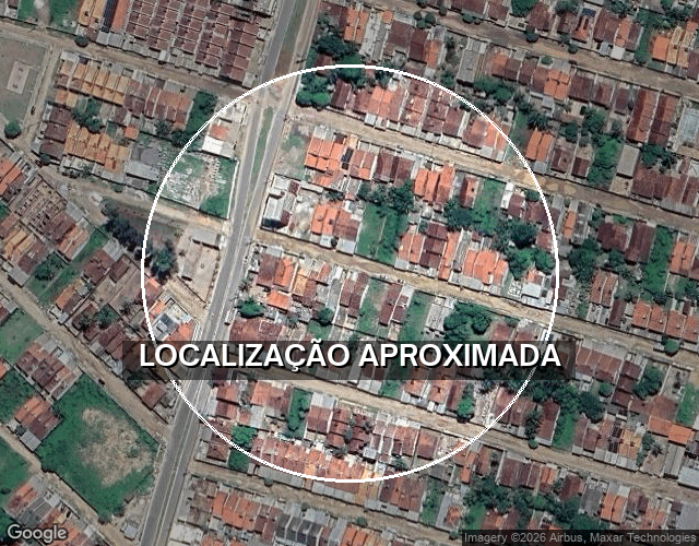 Casa com 3 quartos e 2 banheiros, área construída de 72,22 m²