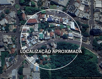Terreno urbano 575,30m² com casa de madeira 140,41m² em Santa Rosa/RS