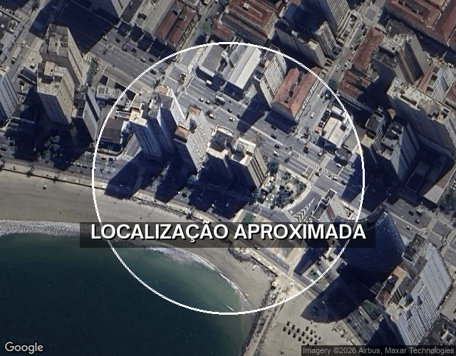 Apartamento 2 quartos com vaga e vista para o mar em São Vicente