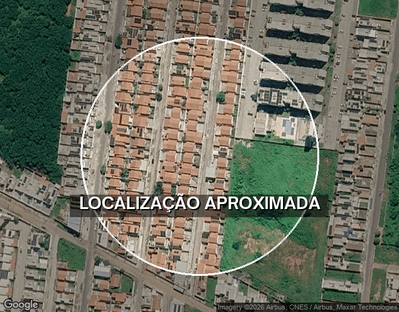 Casa ocupada com 55,18 m² de área construída