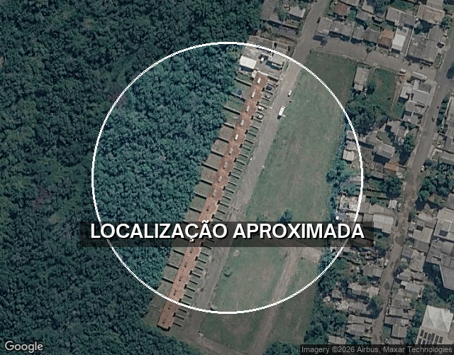 Casa de alvenaria em construção com 43,48 m²